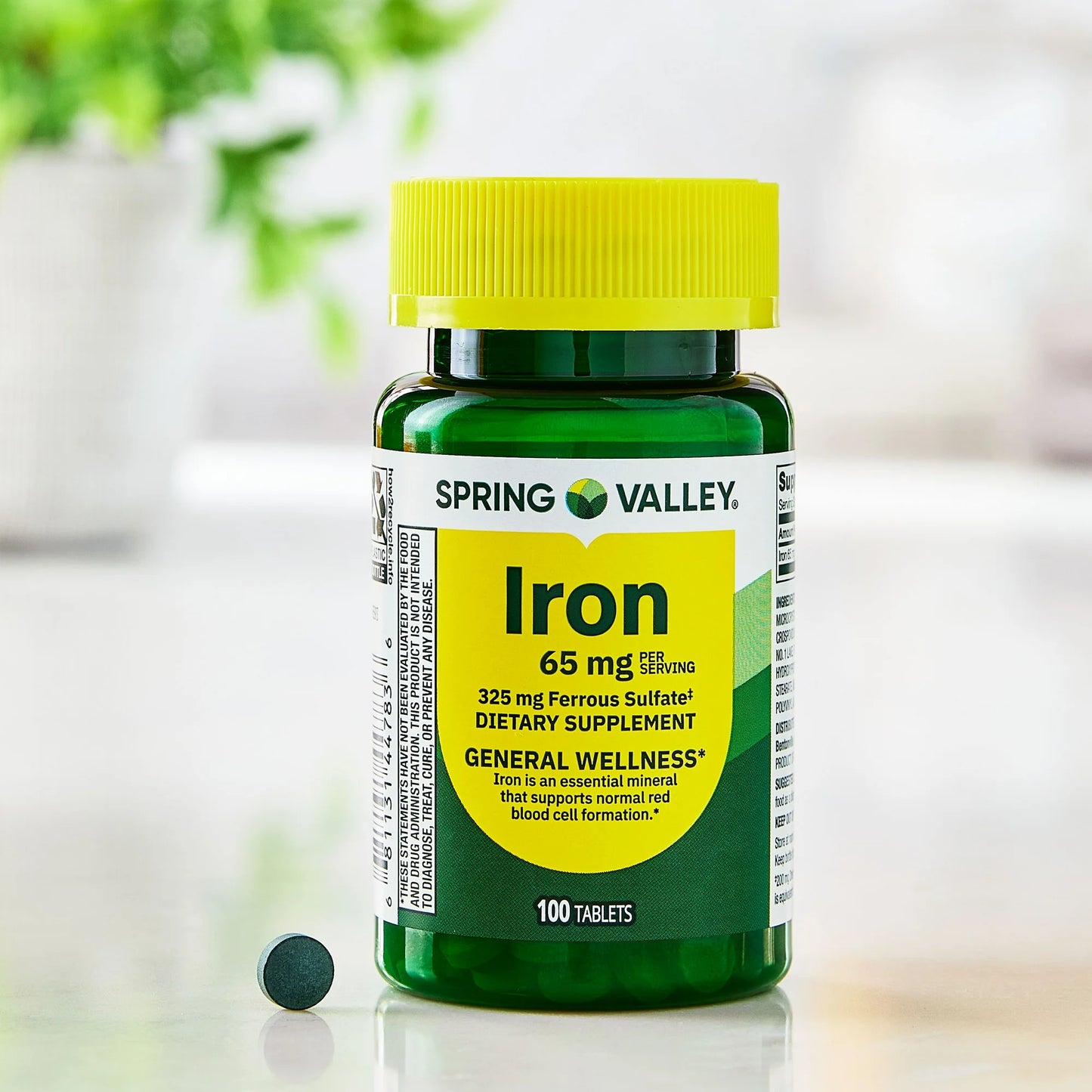 Iron Hierro 65mg 100 tabletas