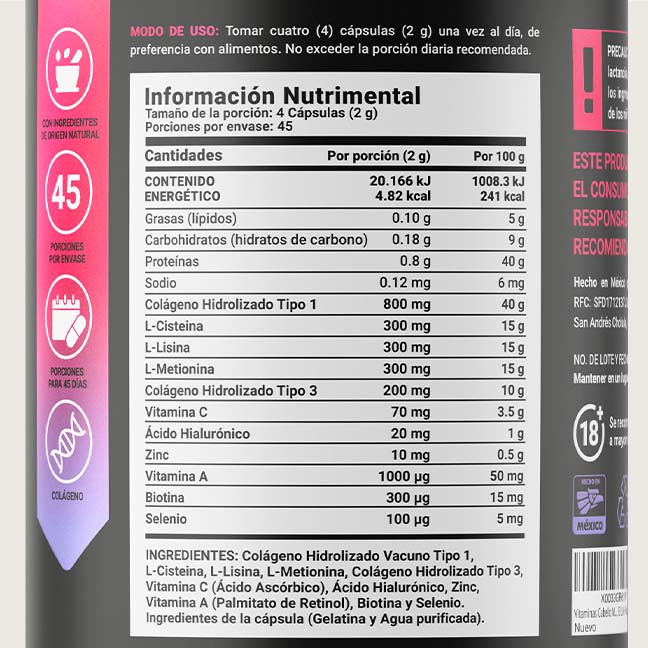 Womens Hair Blife 90 Capsulas