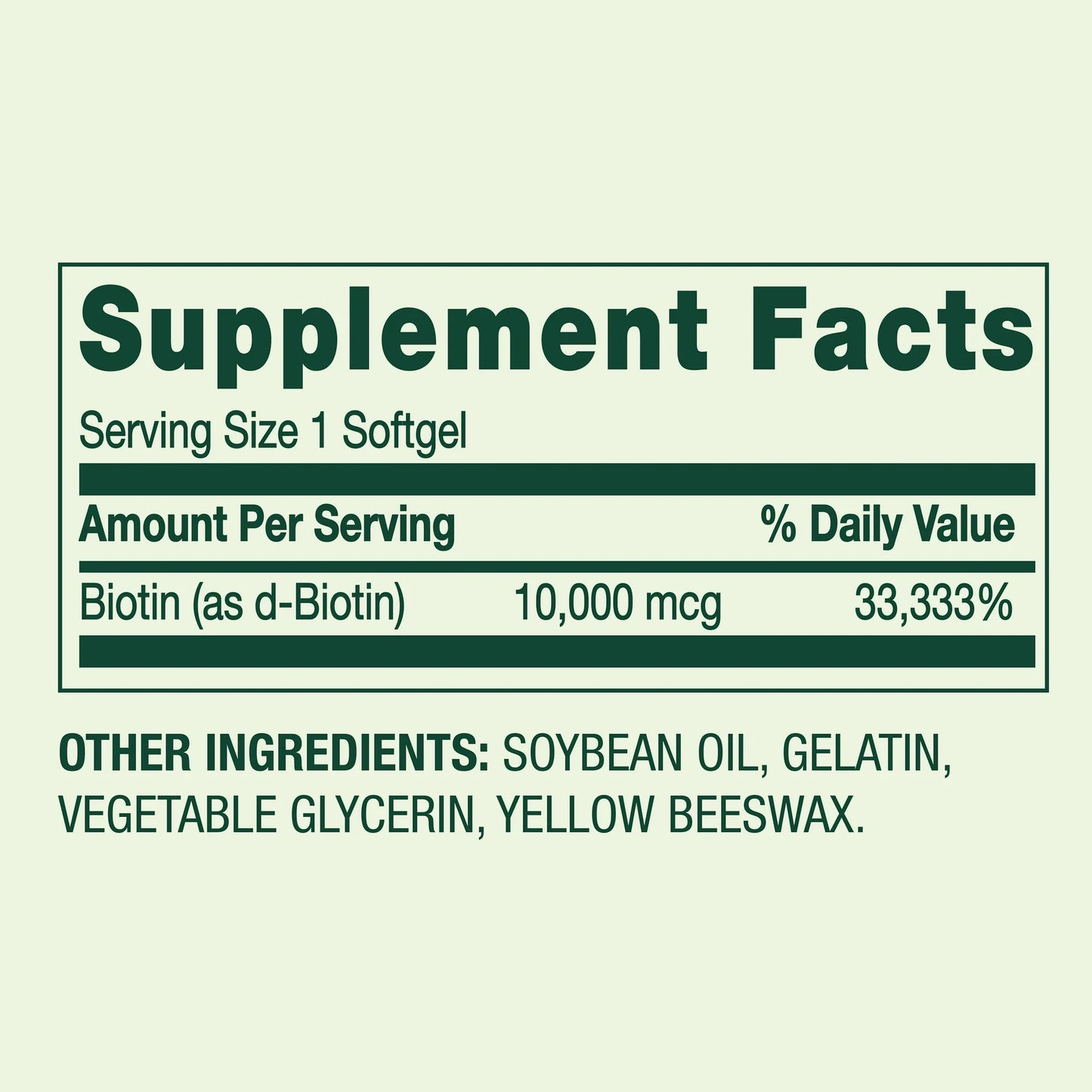 Biotina 10,000mcg 120 softgels