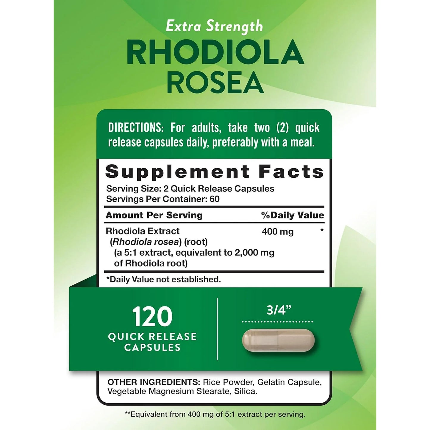 Rhodiola Rosea 2,000mg