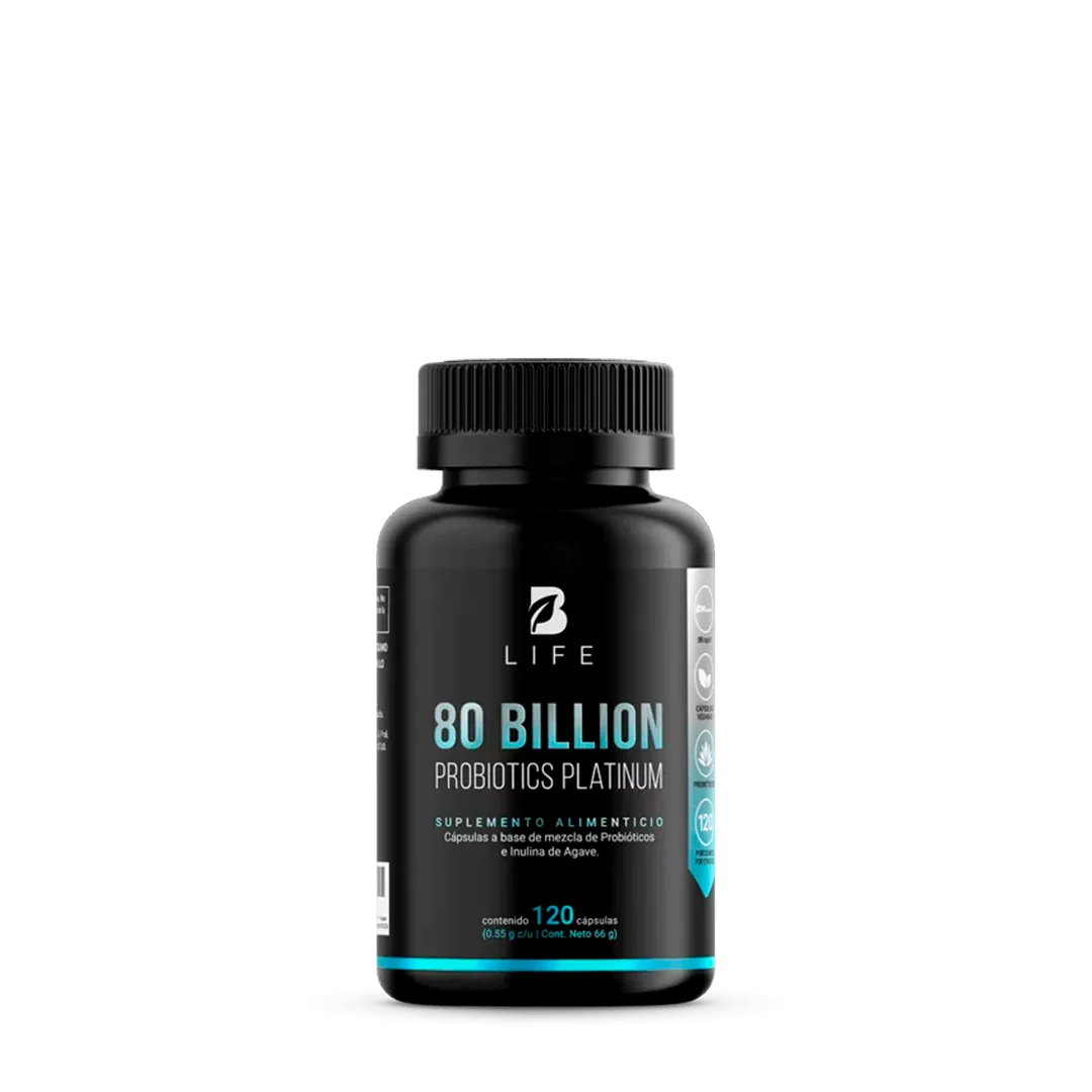 80 Billones Probioticos Platinum 60 capsulas BLife