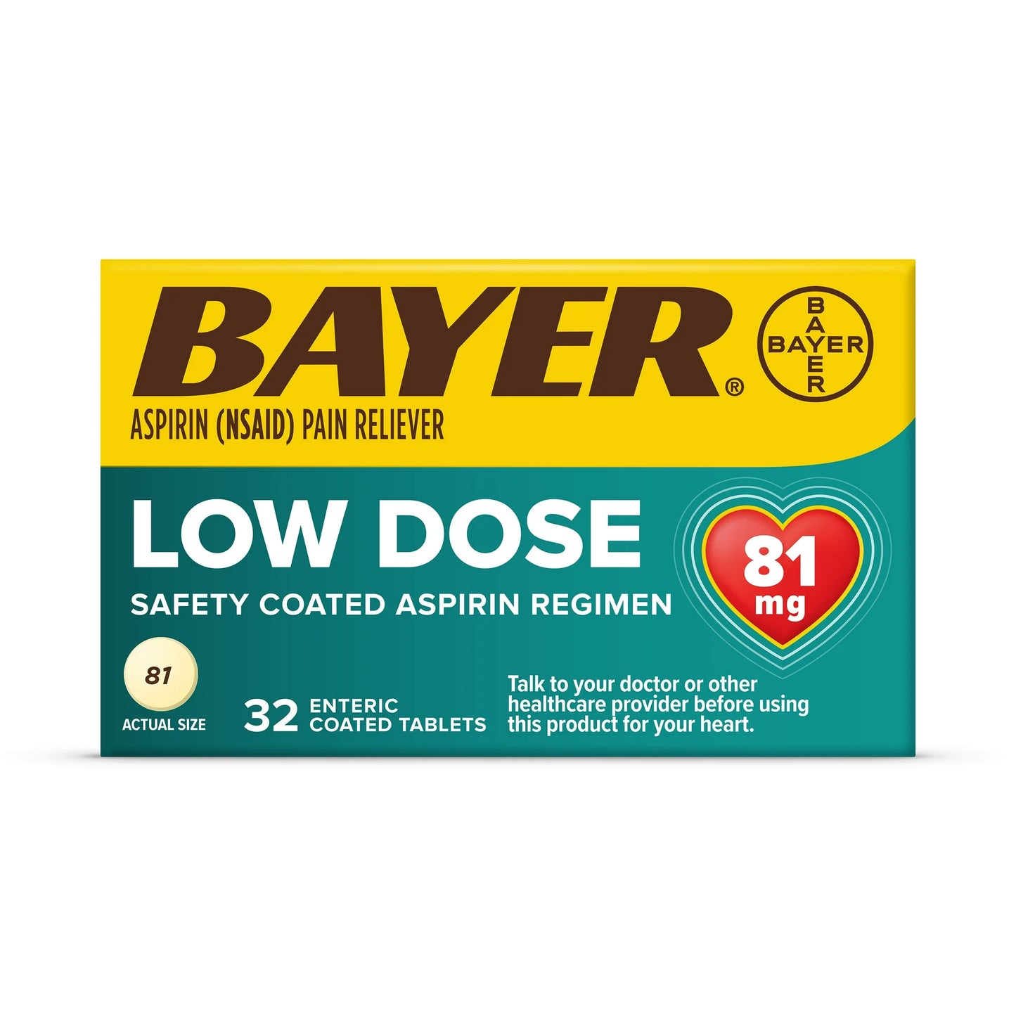 Bayer 81mg 32 tabletas