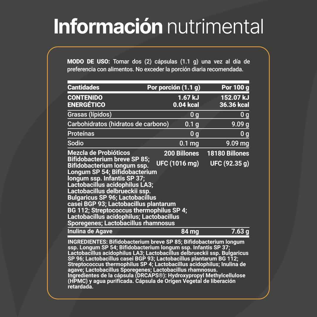 200 Billones Probioticos Blife 120 Capsulas