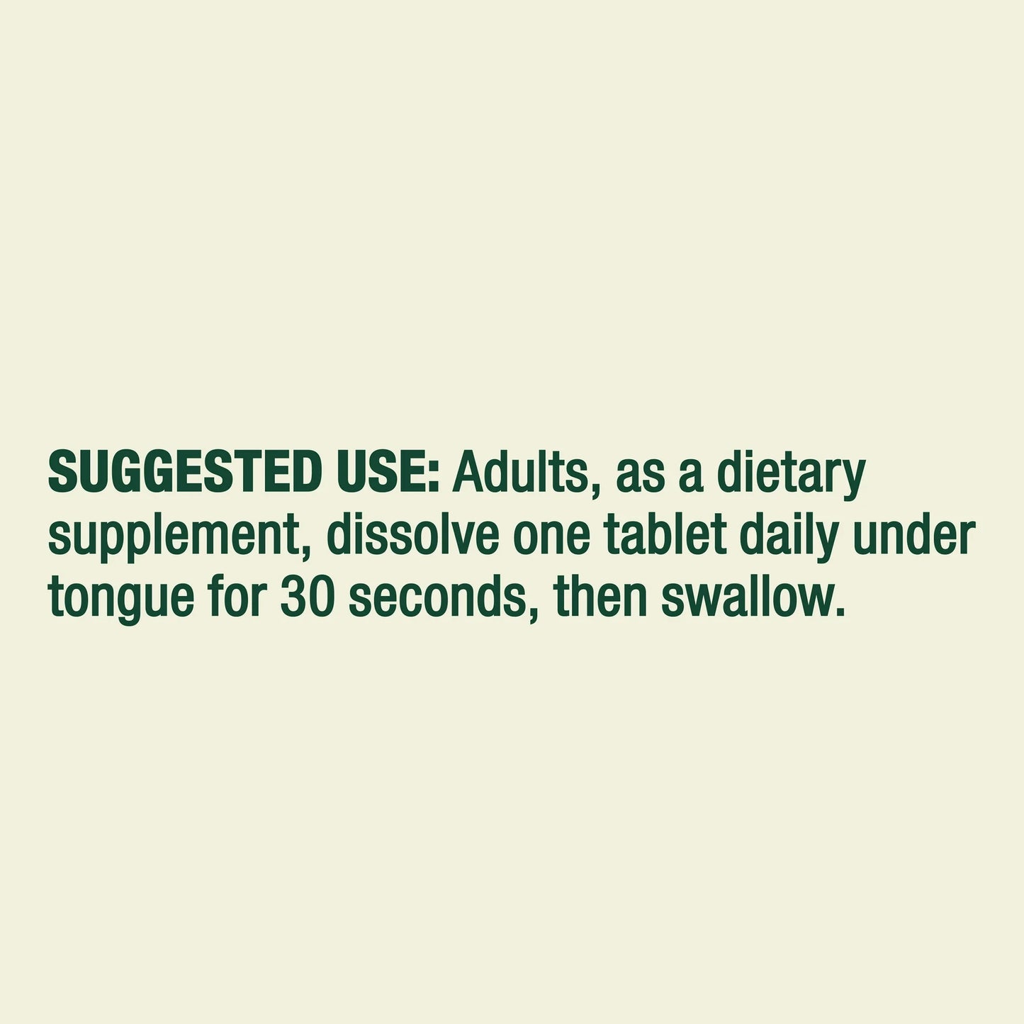 B12 | 5,000mcg | 60 Tabletas