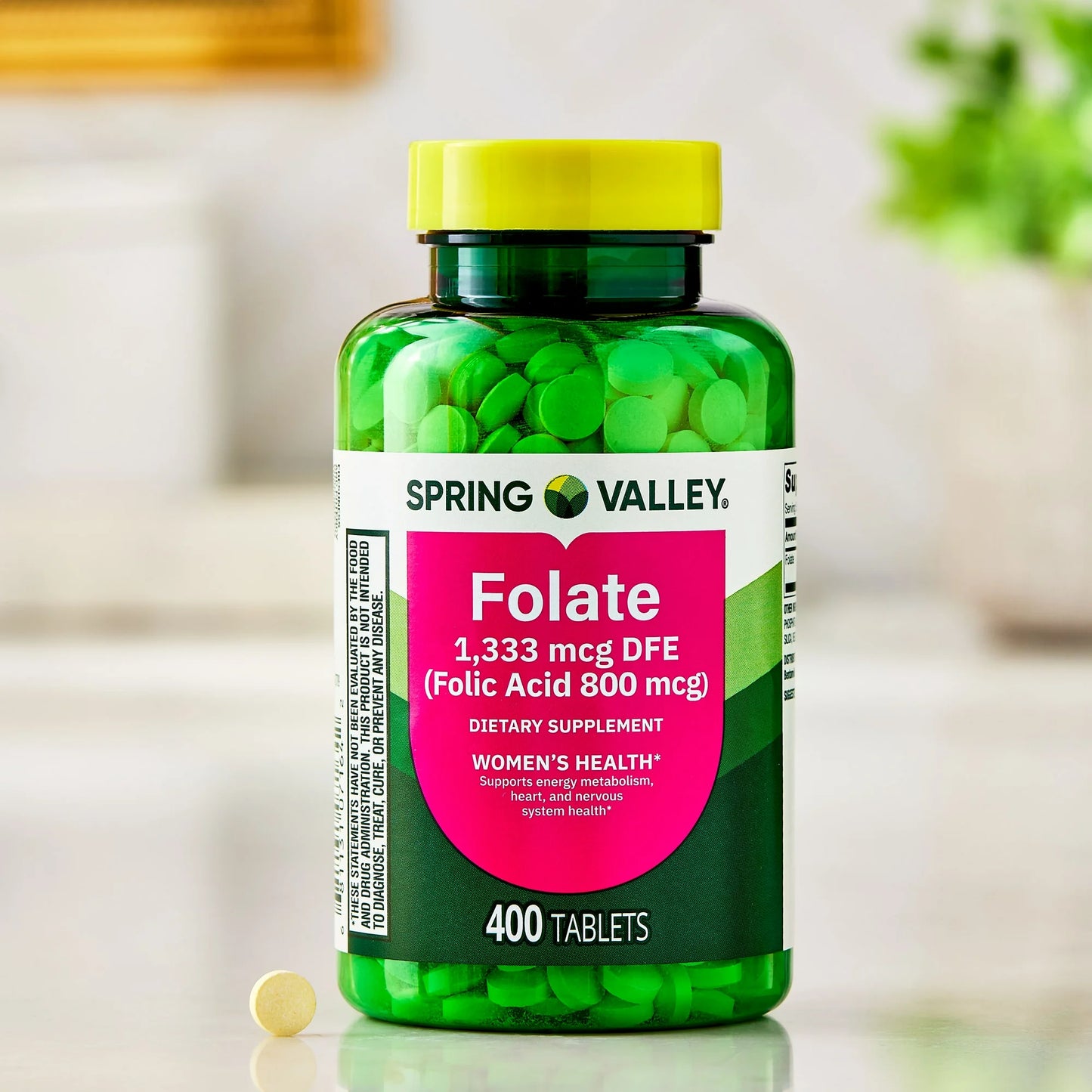 Folate 1,333mcg DFE 400 tabletas