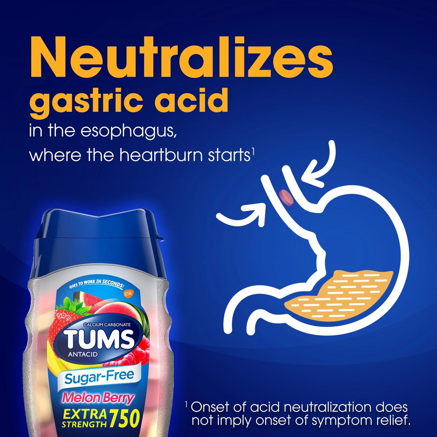 Tums Sugar Free 80 Tablets
