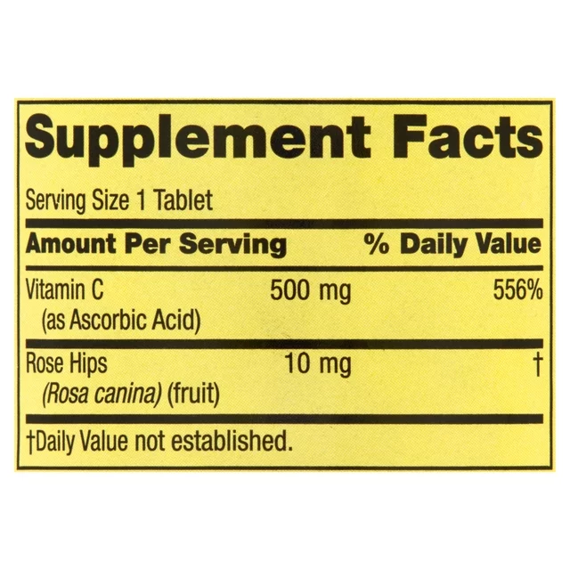 Vitamina C | 500mg | 250 tabletas