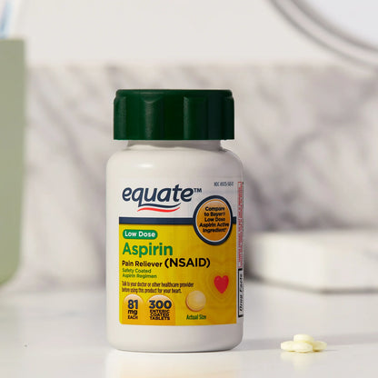 Aspirin Equate 81 Mg 300 Tabletas