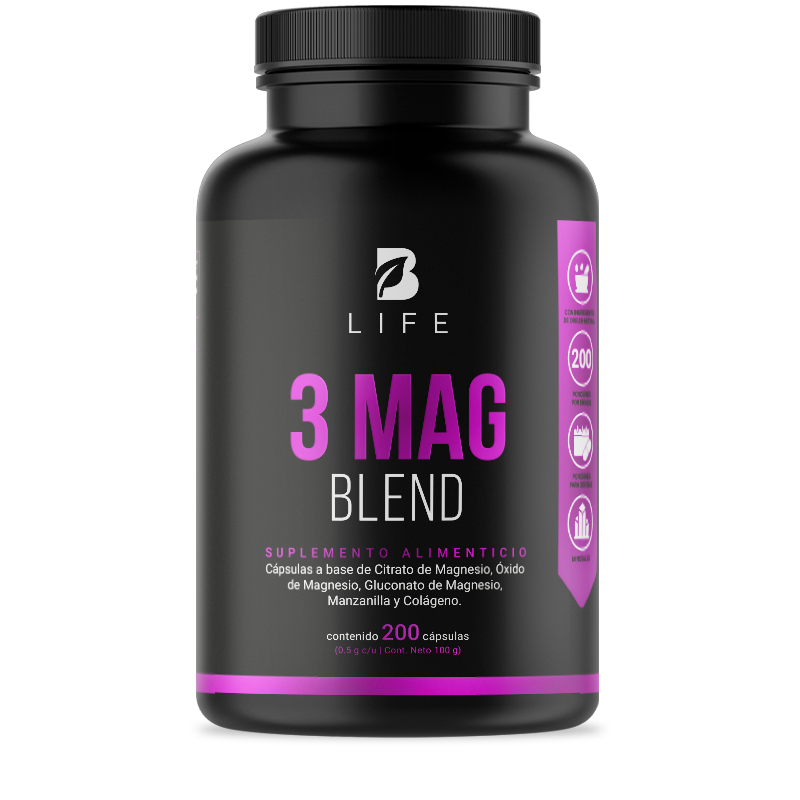 3 Mag Blend 200 Capsulas Blife