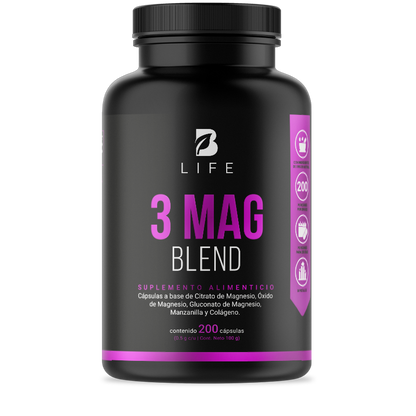 3 Mag Blend 200 Capsulas Blife