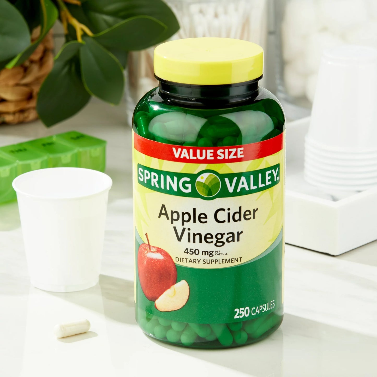 Vinagre de Manzana 450 mg 250 Capsulas VALUE SIZE