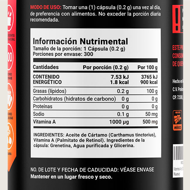 Vitamina A Blend Blife 300 Capsulas