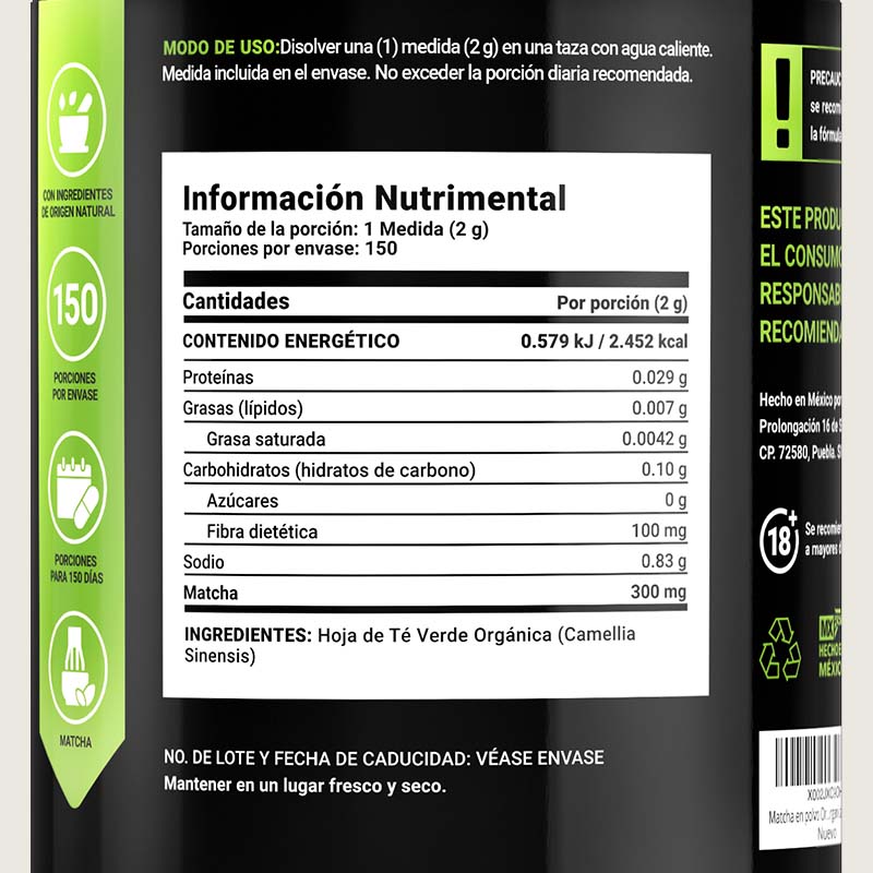 Organic Matcha 150 Porciones