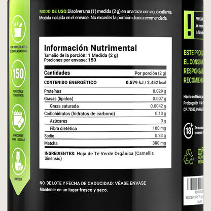 Organic Matcha 150 Porciones