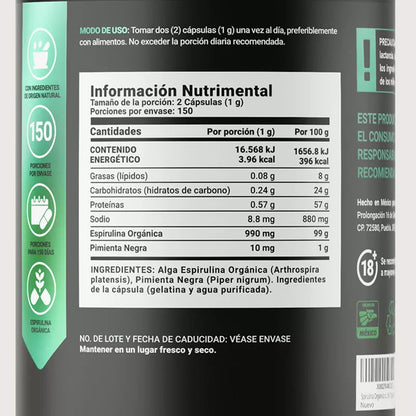 Spirulina BLife 150 capsulas