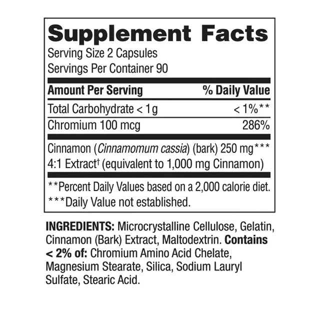 Cinnamon&Choromium 1,000mg