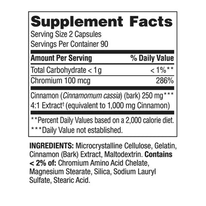 Cinnamon&Choromium 1,000mg