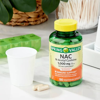 NAC Selenio 1,000mg 100 capsulas