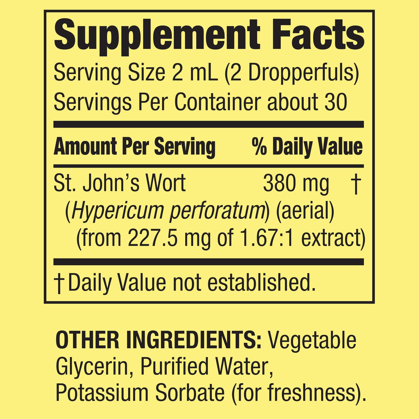 St Johns Wort Extracto Liquido 30 Dosis