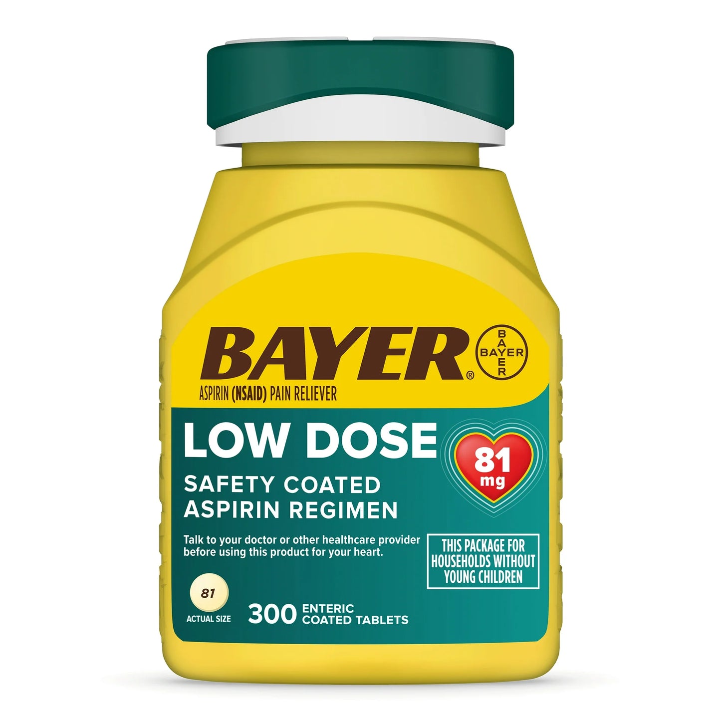 Bayer 81mg 300 Tabletas