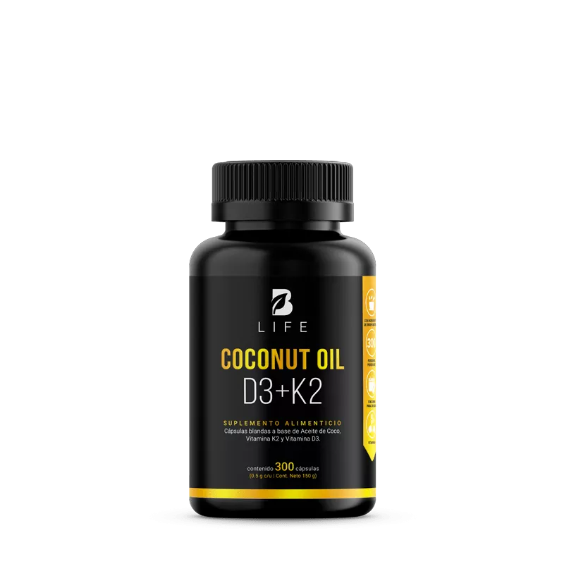 Coconut Oil D3 + K2 300 Capsulas
