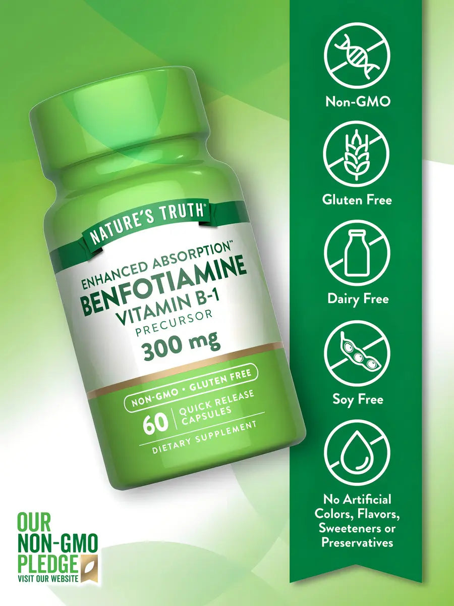 Benfotiamine 300mg 60 Capsulas