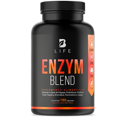 Enzym Blend Blife 180 Capsulas