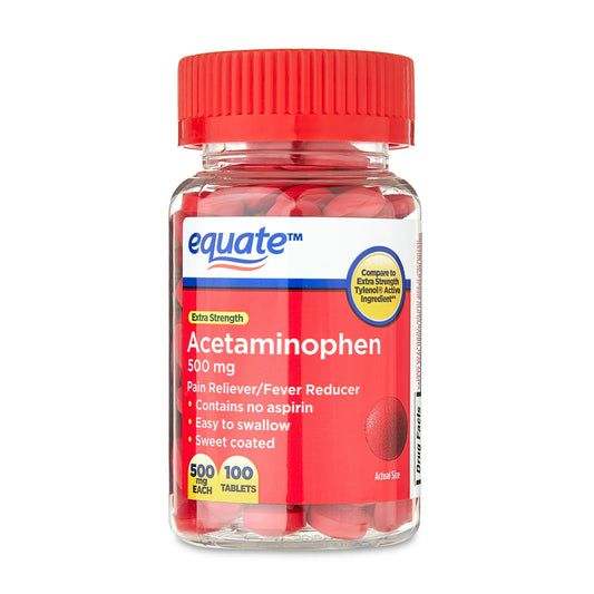 Acetaminophen 500 mg 100 Tabletas