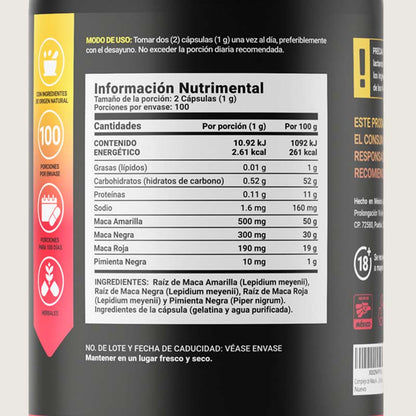 Maca Blend 100 Capsulas Blife