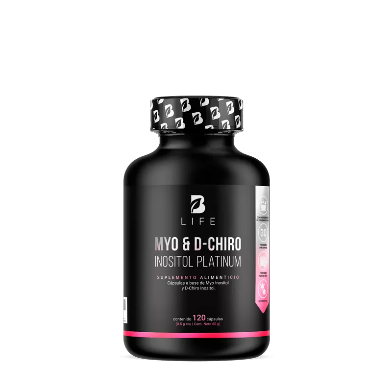 Myo y D-Chiro Inositol Platinum Mezcla de Ratio Blife 120 capsulas