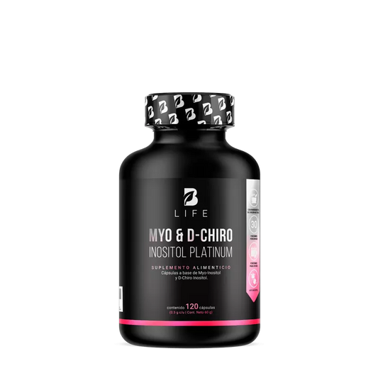 Myo y D-Chiro Inositol Platinum Mezcla de Ratio Blife 120 capsulas