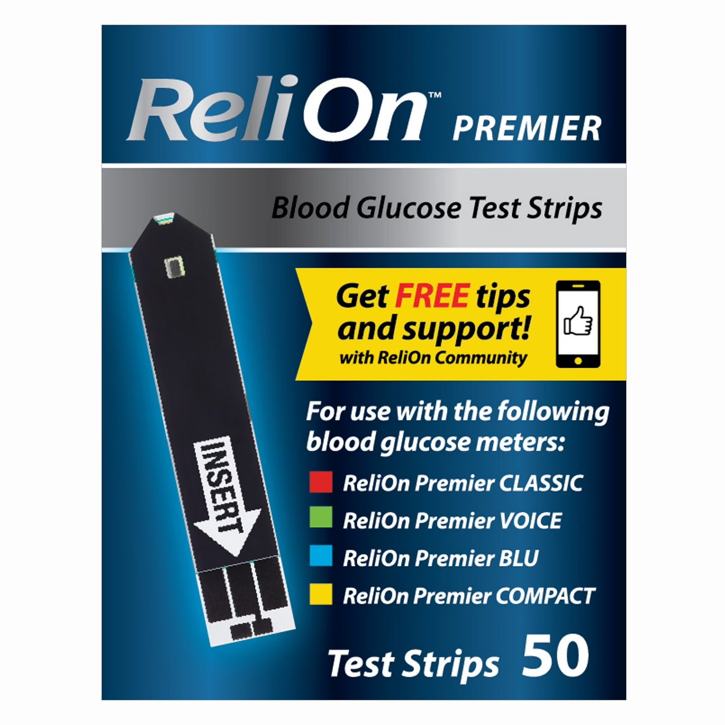 ReliOn Test Strips 50pcz