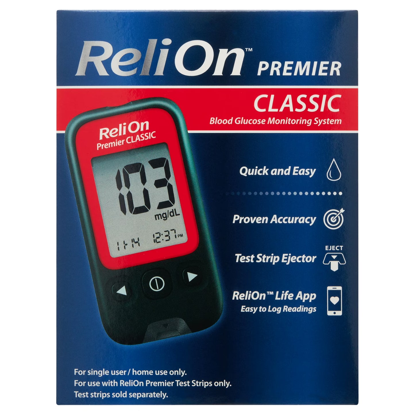 ReliOn Premier Classico Monitor De Glucosa