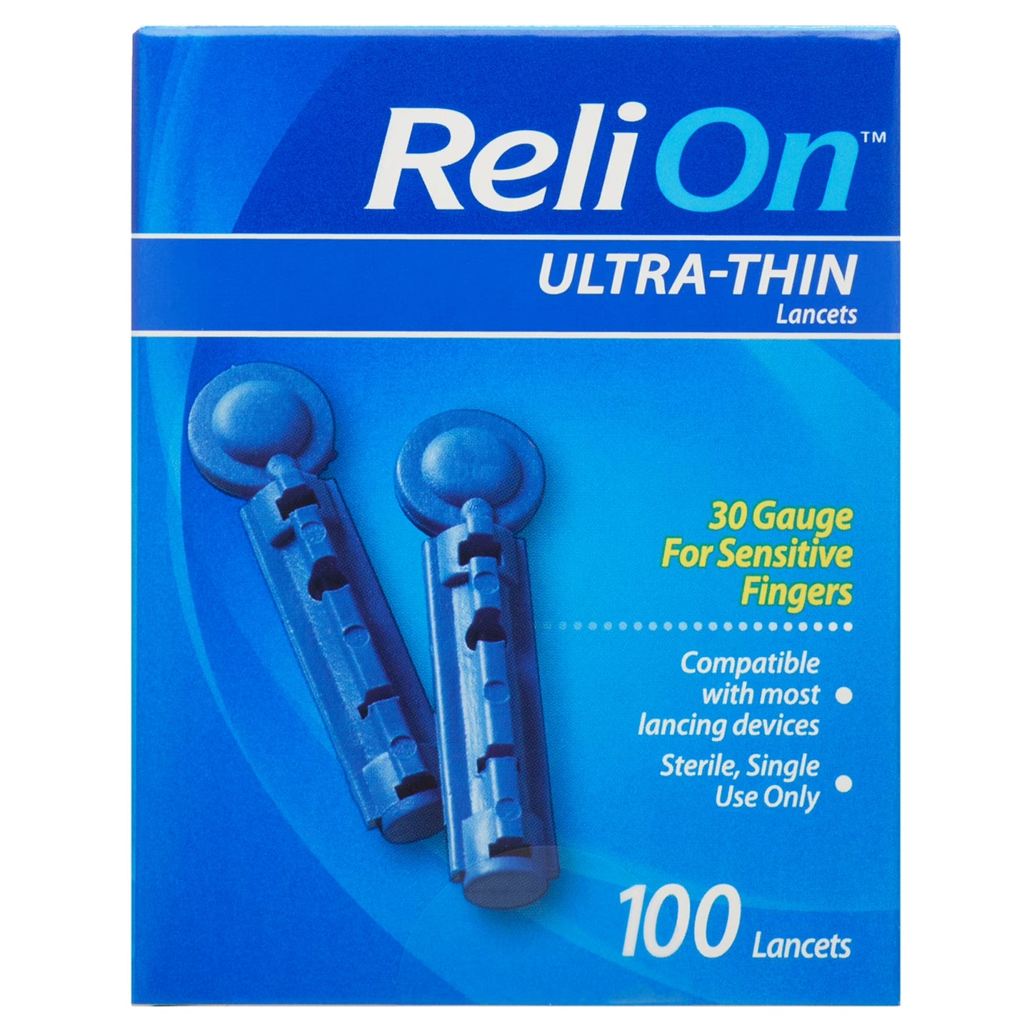 ReliOn Agujas Ultra Delgadas 100pcz