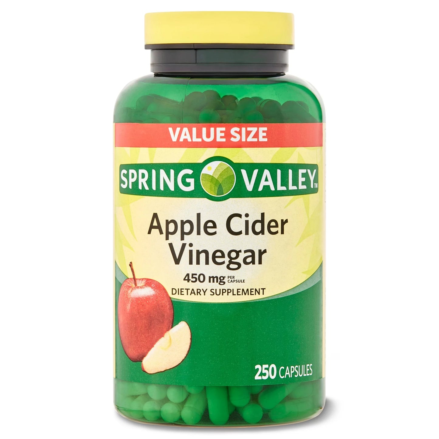 Vinagre de Manzana 450 mg 250 Capsulas VALUE SIZE