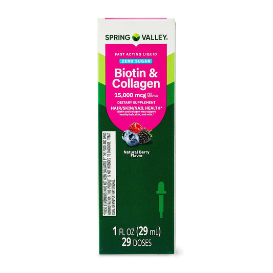 Biotina y Colageno 15,000 mcg 29 Dosis