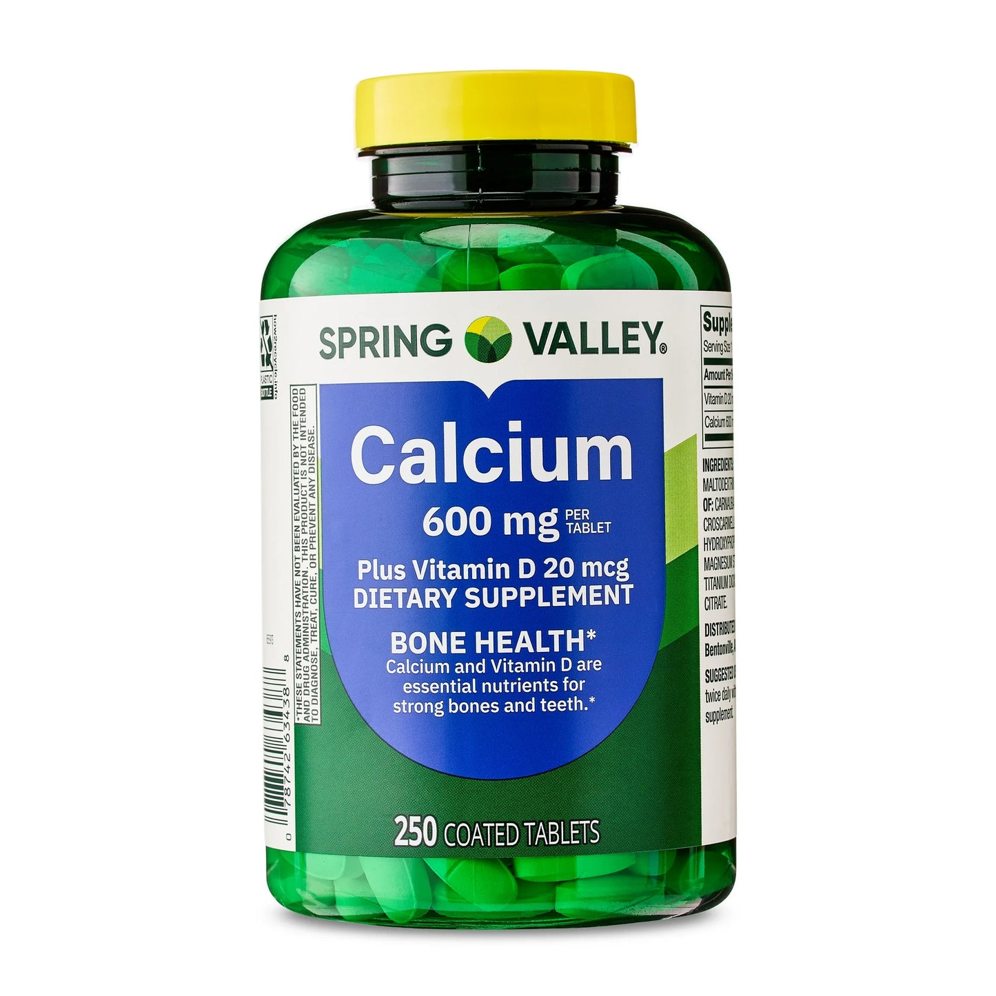Calcio 600mg 250 tabletas