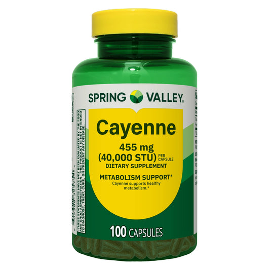 Cayenne 455mg (40,000STU) 100 capsulas