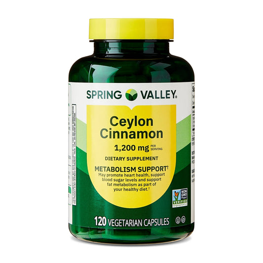 Ceylon Cinnamon 1,200mg 120 capsulas