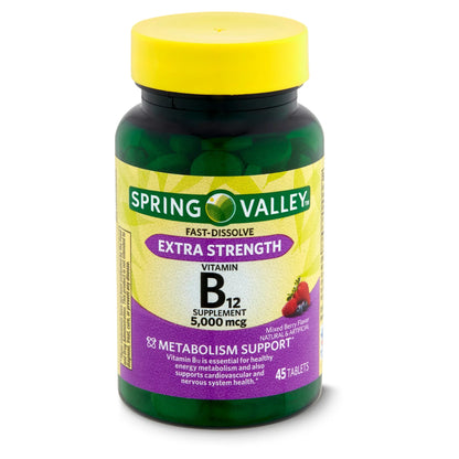 B12 Sublingual 5,000mcg 45 tabletas