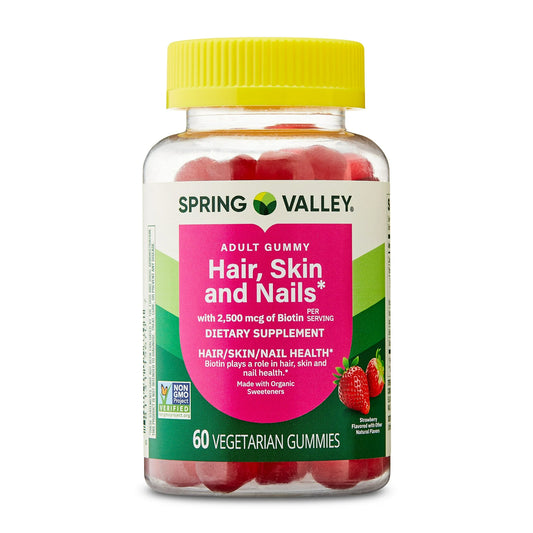 Hair, Skin & Nails 60 Gomitas Spring Valley