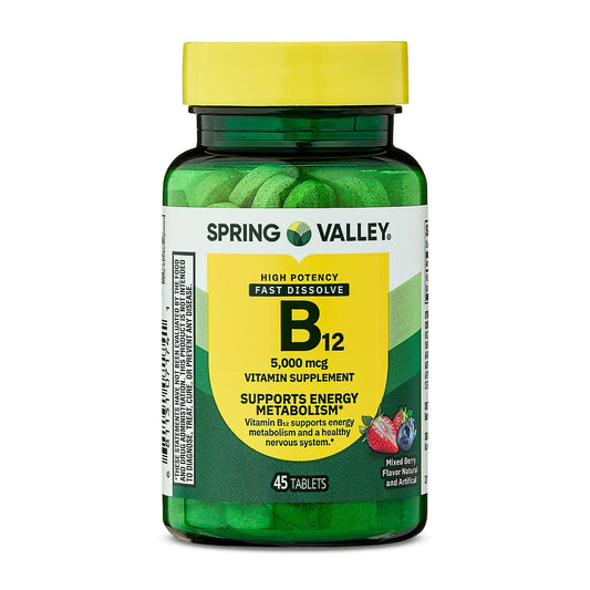 B12 Sublingual 5,000mcg 45 tabletas