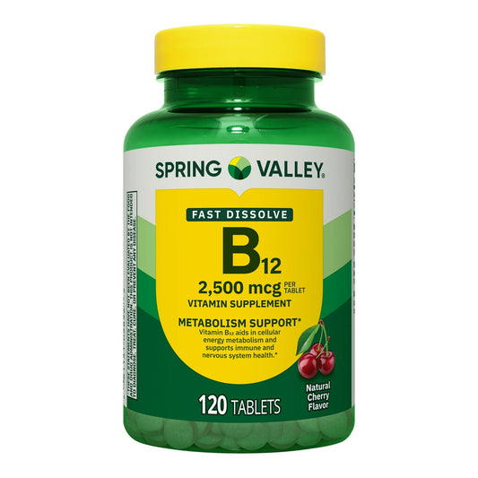 B12 2500mcg 120 Tabletas Sabor Cereza