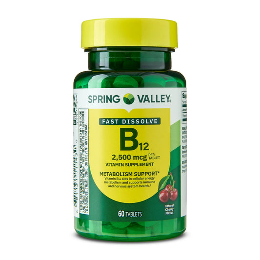 B12 Cereza 2,500mcg 60ct