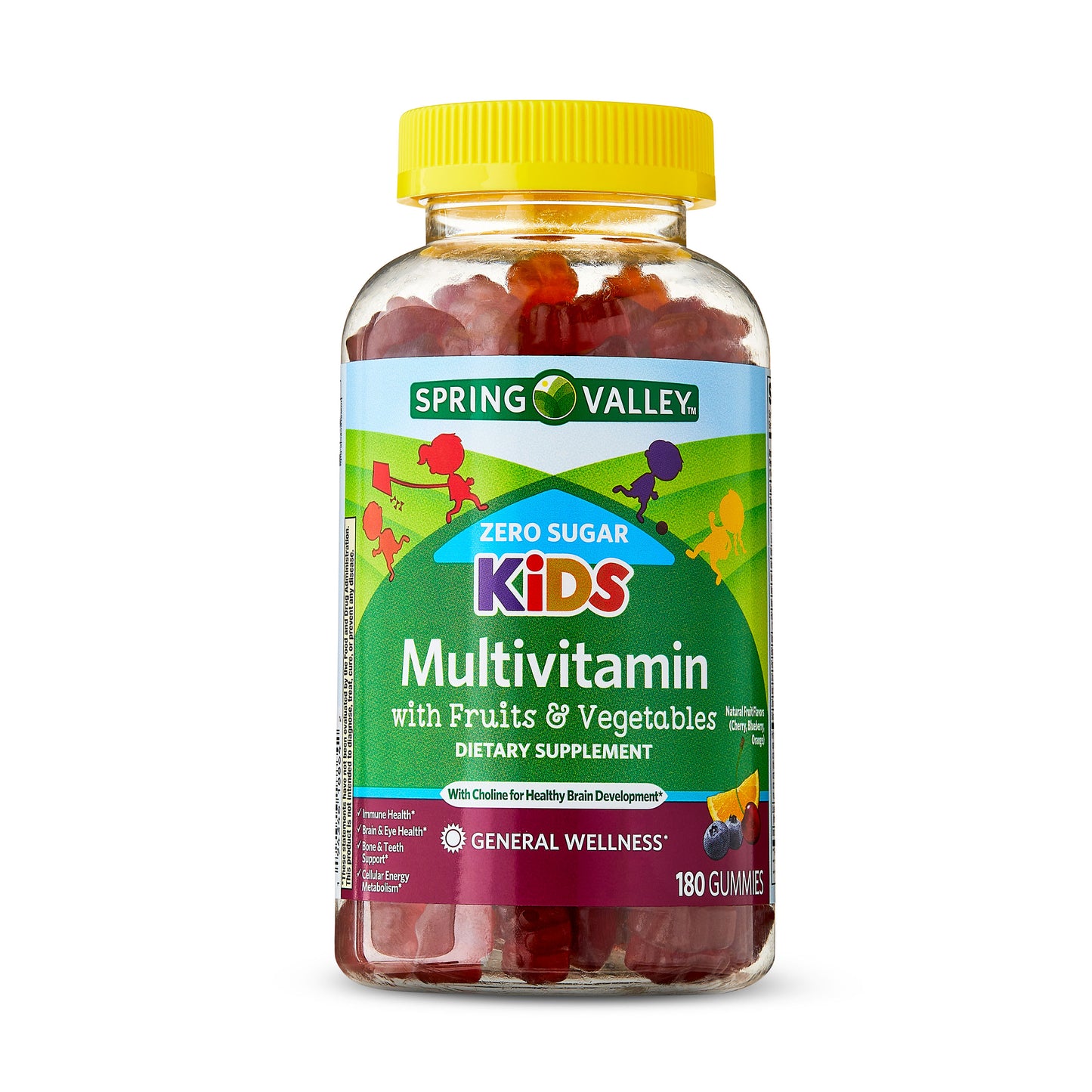 Kids Multivitamin Zero Sugar 180 gomitas Multivitaminico Niños Sin Azucar