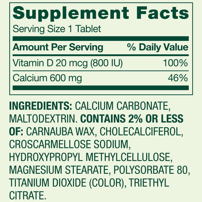 Calcio 600mg 250 tabletas