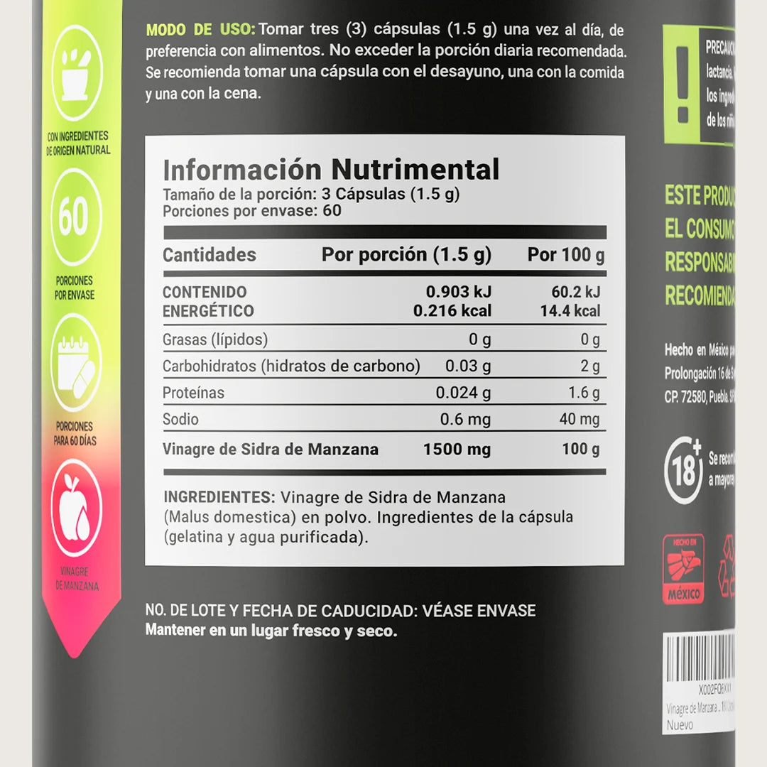 Vinagre De Manzana Blife 180 Caps