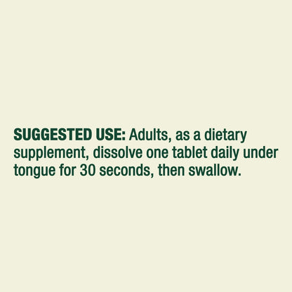 B12 | 5,000mcg | 60 Tabletas