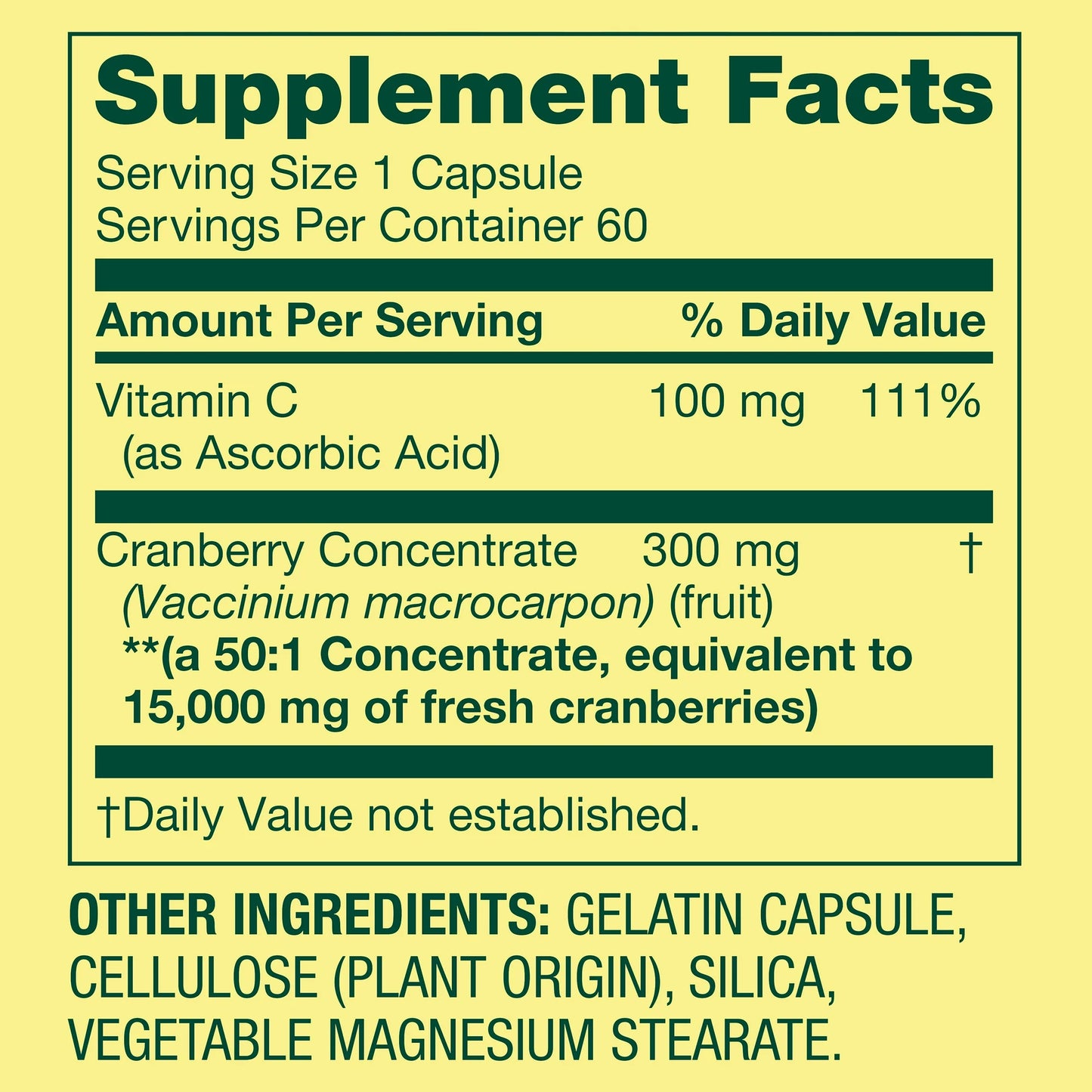 Cranberry 15,000mg 60capsulas