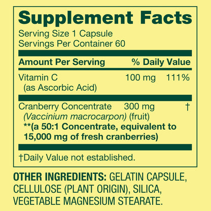 Cranberry 15,000mg 60capsulas